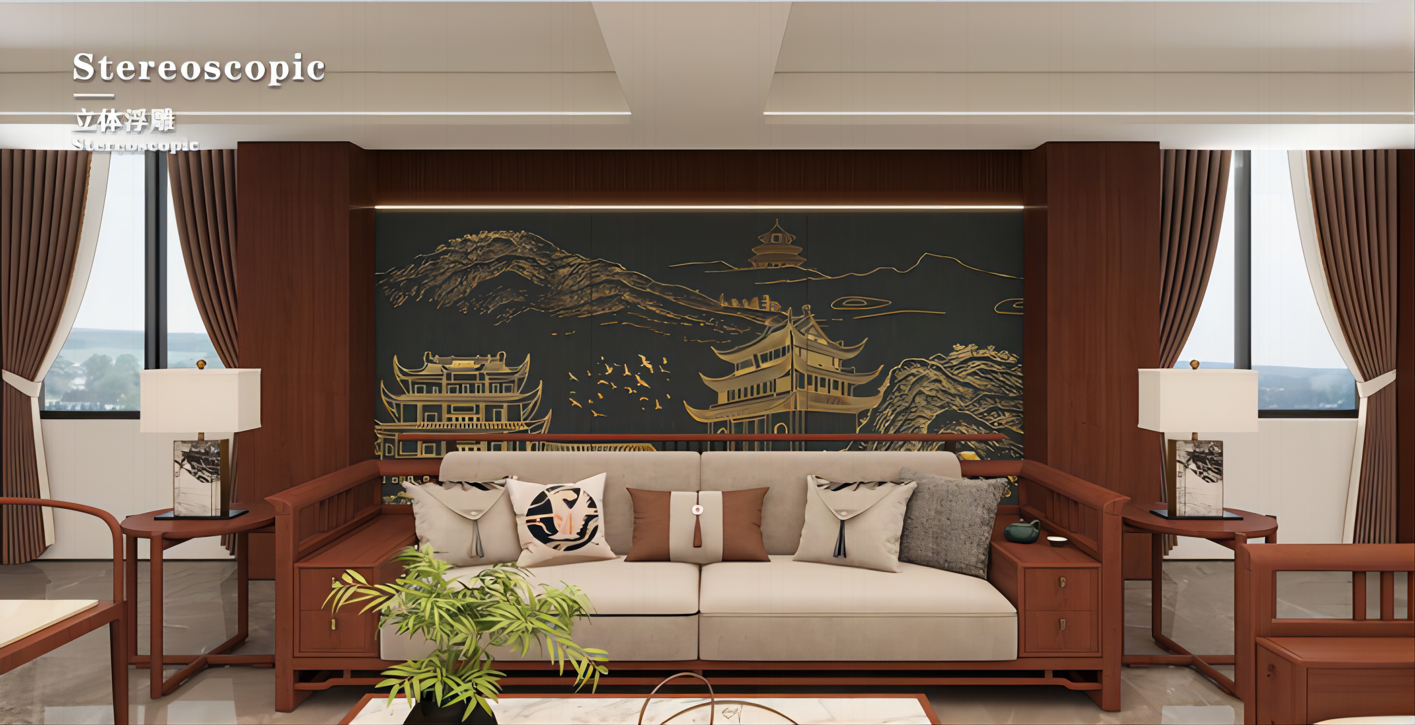 Antique 3D Embossed Wall Panels for Interior Decoration TYB-305B