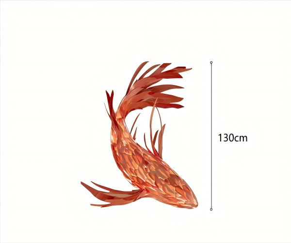 Koi Ascension Pendant - Custom Chinese Style Restaurant Chandelier