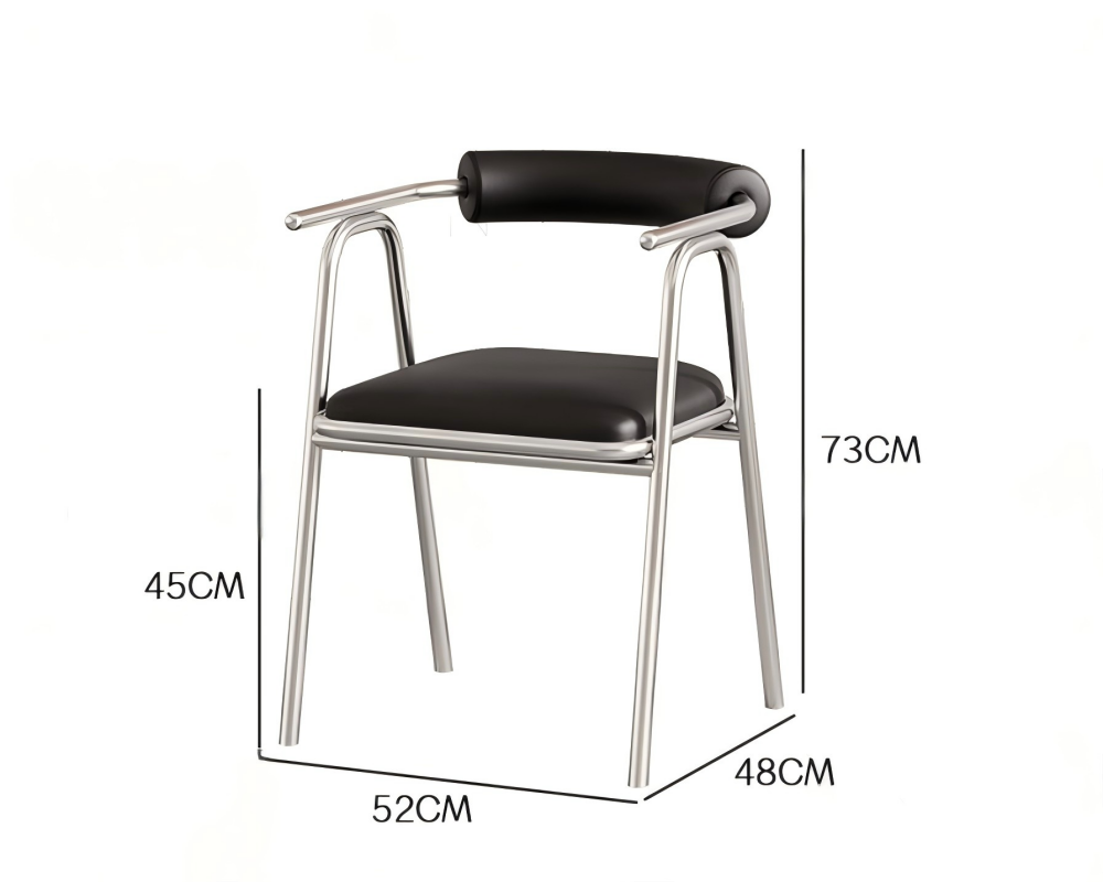 Industrial-style coffee shop table and chair sets, stainless steel chairs, snack bars, booth sofas